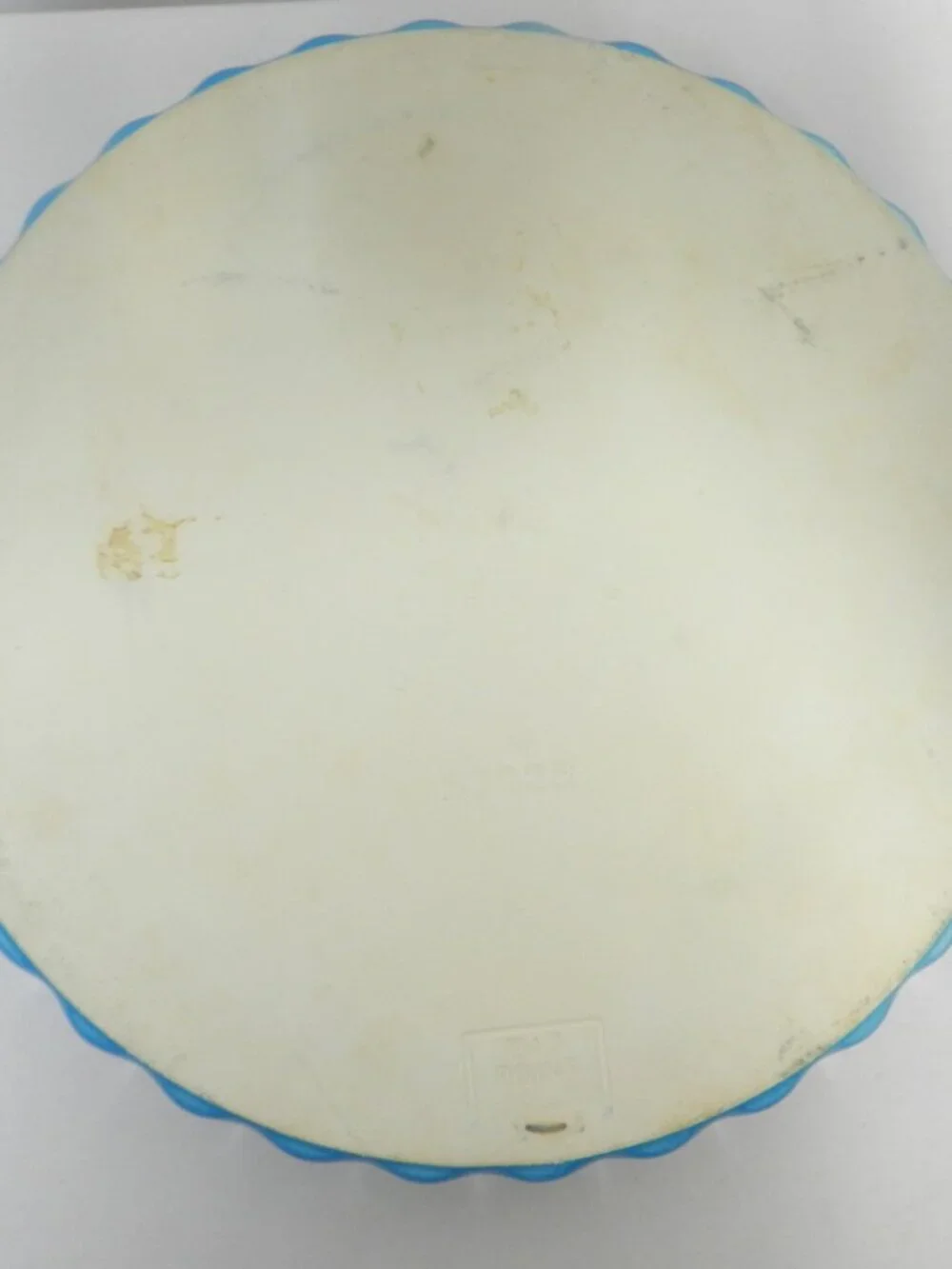 Vintage Fluted blue Tart Pie baking Dish 57028 by Injection Point 10.5